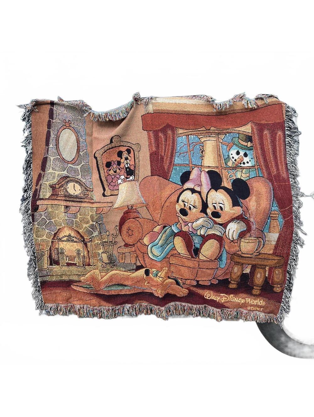 Walt Disney World Mickey & Minnie Cozy Throw Blanket